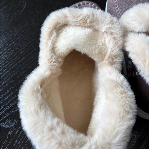 NWOT Cozy Faux Fur Lined Wool Blend Slippers – UnisexWomen’s Size 11 Men’s 9.5 - Picture 6 of 6